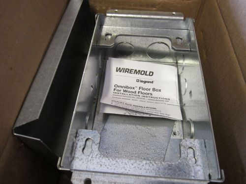 Wiremold 880W2 2 Gang Steel Floor Box For Wood Floors