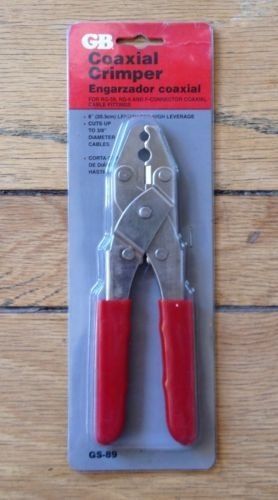 GARDNER BENDER GB Coaxial Crimper 8&#034; Cable Cutter RG-59 RG-6 *NEW* Must See!!