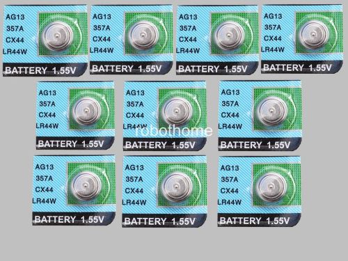 10PCS AG13 LR44 L1154 357 A76 Button Batteries Li Battery Coin batteries
