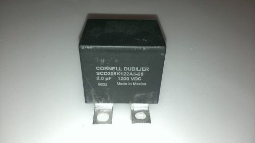 Cornell Dublilier SCD205K122A3-28 2.0uF 1200 VDC Capacitor