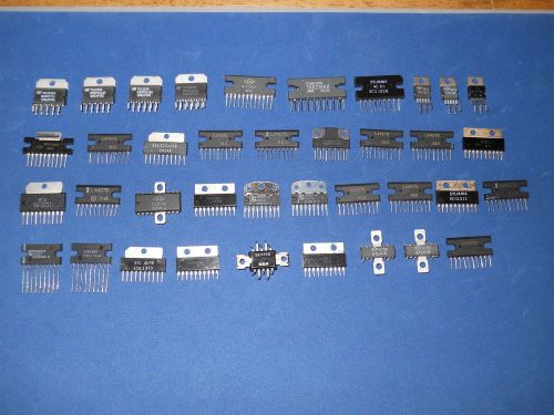 MIXED LOT OF 38 NOS POWER AMPLIFIER IC&#039;S 10 WATTS AND UNDER, SOME STEREO