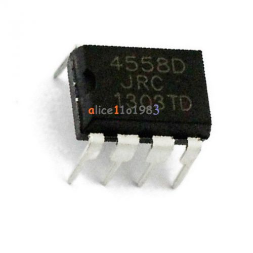 10pcs jrc4558d jrc 4558d dip8 opamp op amps chip ic good quality for sale