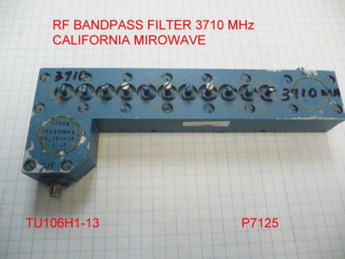 RF BANDPASS FILTER 3.710 GHZ CALIFORNIA MICROWAVE