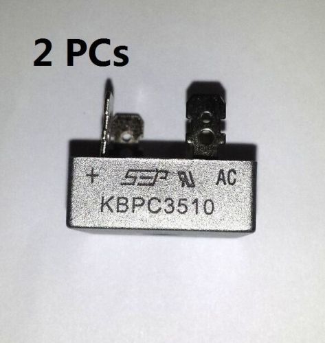 2 PCs Bridge Rectifier 35A 1000V 35 Amp Metal Case KBPC3510 KBPC-3510 New S7