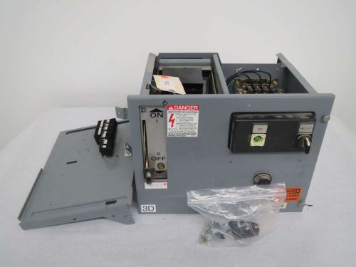 Square d 8536 sco3 starter size1 600v 10hp disconnect fusible mcc bucket b334191 for sale
