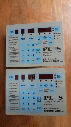 LOT OF 2 ELECTRO CAM PS-4001-10-008 PROGRAMMABLE  LIMIT SWITCHES 115VAC
