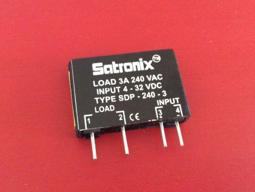 Us seller satronix solid state relay -pcb mount i/p:3-32vdc, o/p: 240vac,3 amps for sale