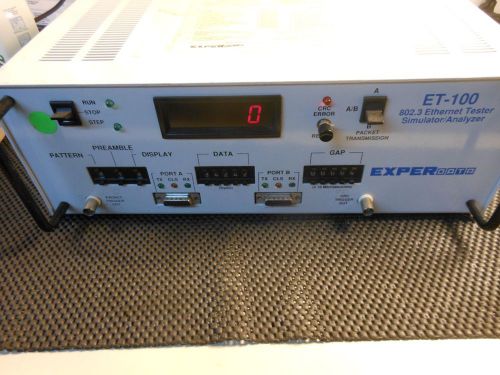 EXPERDATA NetCom Systems ET-100 802.3 Ethernet Tester/ Analyzer ET-100LNB