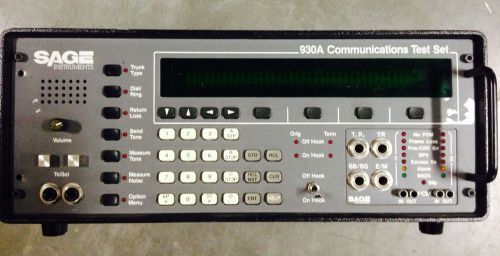 SAGE Instruments 930A Communications