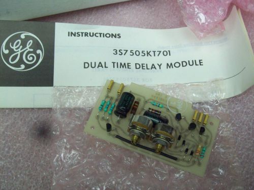 NEW GE  GENERAL ELECTRIC DUAL TIME DELAY MODULE 3S7505KT701A3 3S7505KT701