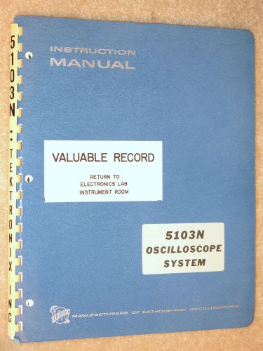 Tektronix 5103N Oscilloscope System Instruction Manual, Original