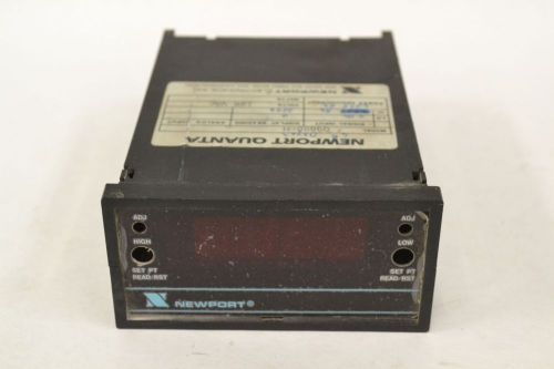 NEWPORT Q9000-H QUANTA RPM 0-2500 DISPLAY READING DIGITAL METER 120V-AC B326152