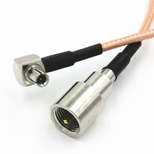 Rg316 ts9 male right angel to fme male plug rf  cable 25cm for sale