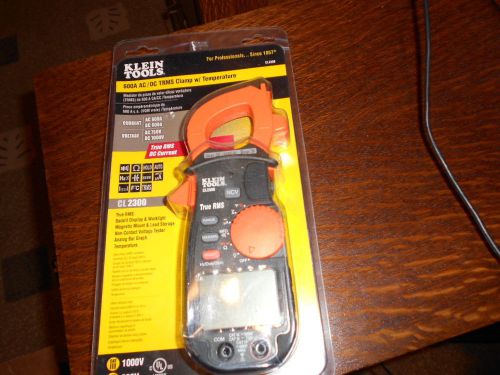 Klein Tools CL2300 600A AC/DC TRMS Clamp Meter w/ Temperature **Free Shipping**