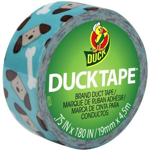 ShurTech MDT-2662 Mini Duck Tape  0.75 by 15-Feet  Dog and Bone