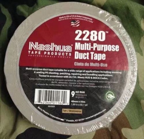 NASHUA 2280 Duct Tape,48mm x 55m,9 mil,Brown