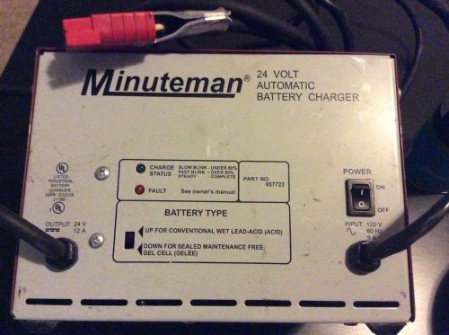Minuteman 957722 24v/12a battery charger for sale