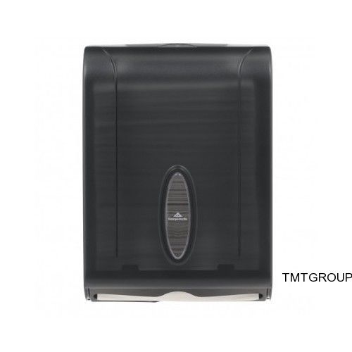 New ~ georgia-pacific translucent smoke c-fold multifold paper towel dispenser for sale