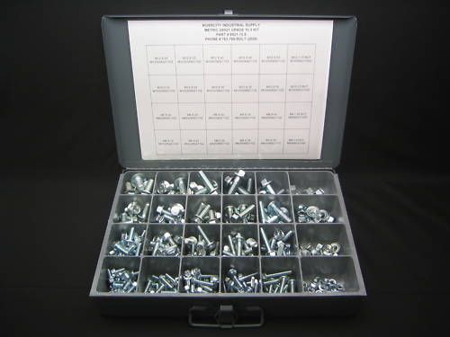 Metric Flange Bolt Assortment M6, M8, M10, M12 With Nuts Grade 10.9