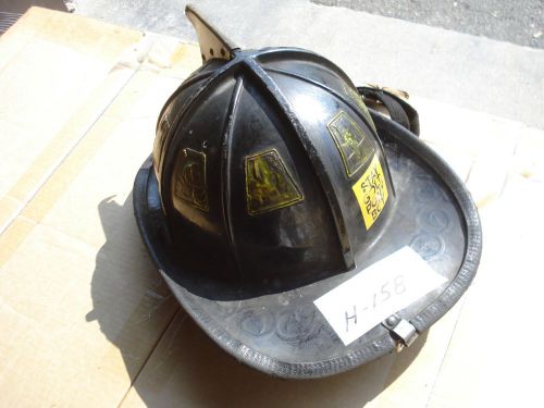 Cairns 1010 helmet + liner firefighter turnout bunker fire gear ...#158 black for sale