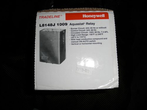 Honeywell tradeline l8148j  1009  aquastat relay 24 v burner &amp; control nos for sale
