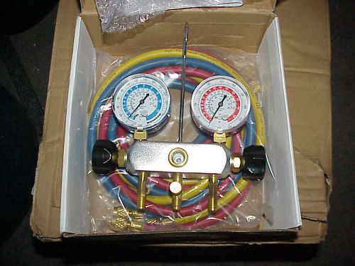 Manifold gauge set , 2 valve , 3 hoses for sale