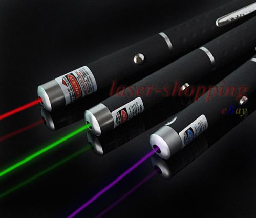 3pcs 5mw purple blue+green+red beam lazer laser light pointer pen toy/gift new for sale