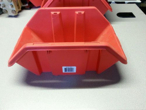 Quick Pick Stackable Storage Bins Used 5 Pieces Red