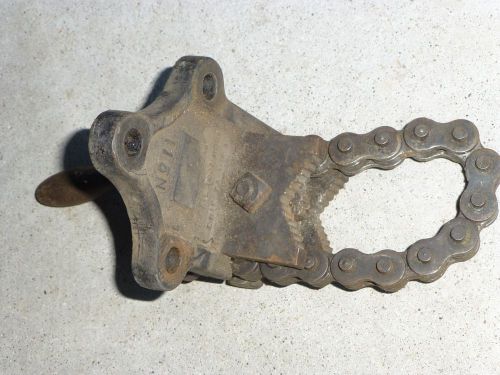 Vintage ERIE No.11 Bench Chain Vise 1/8&#034;- 2-1/2&#039;&#039;  Pipe Tool Erie PA USA