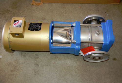 Gould e-sv stainless steel centrifugal pump baldor super-e .5 hp motor 230 / 460 for sale