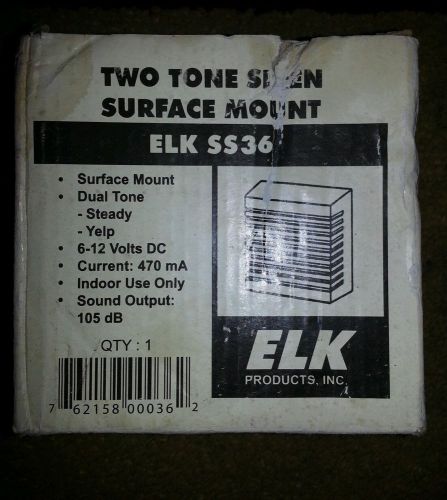 ELK SS36 Two Tone Siren