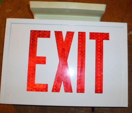 Vintage metal exit sign with test button for sale
