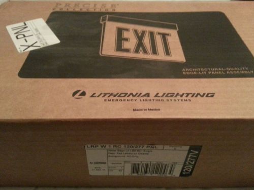 Lithonia lighting LRP W 1RC 120/277 PNL Exit Light