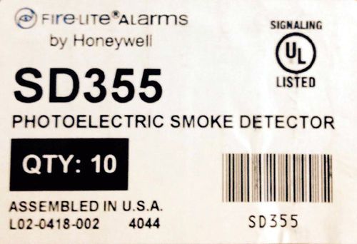 FireLite SD355 Low Profile Smoke Detector Lot of 20