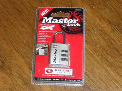 Master Lock #4680DNKL Set-Your-Own Combination Lock (TSA Accepted)