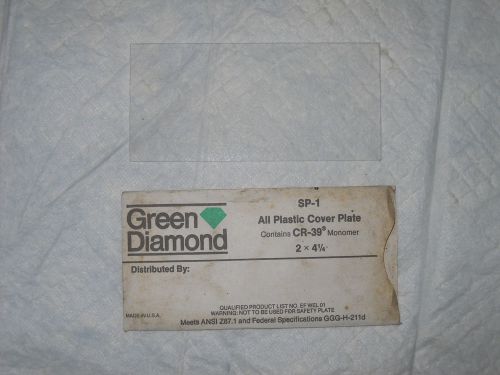 Green Diamond No. SP-1 Cover Plate 2&#034; X 4 1/4&#034; Contains CR-39