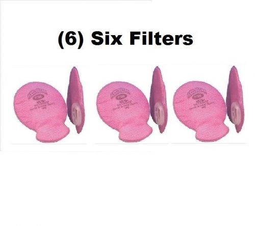 Pack of 6 New MSA Safety Flexi-Filter® Advantage Respirator Pads, P100 818342