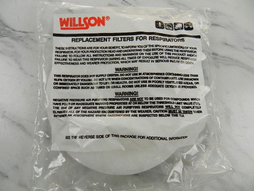 60 willson safety s10 pre-filters respirator filters dust mist paint.. 14180061 for sale