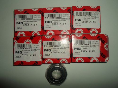 6 X  ball bearings brand 6002-C-2Z FAG original