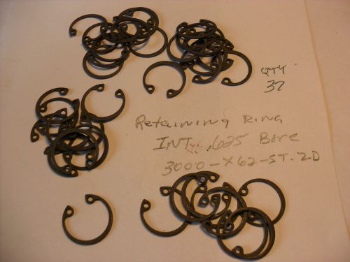 qty 37  RETAINING RING INT .625 Bore STEEL External Snap  New FREE SHIPPING