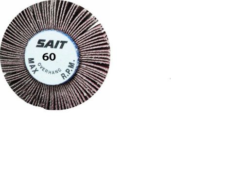 United Abrasives/SAIT 70040 2A Flap Wheel, 1-1/2 x 1 x 1/4, 60X, 10-Pack