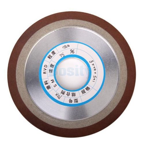 Replacement 125mm one tapered side plain resin diamond saw blade grinding wheel for sale