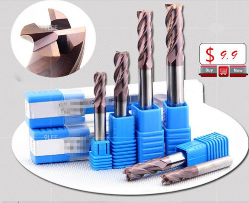 Hrc55 5pc of 1  1.5  2  2.5 4mm micro grain solid carbide  end mill cnc milling for sale