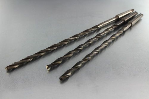 EXTRA LENGTH HSS MORSE TAPER SHANK TWIST DRILLS 2MT 1/2&#034; &amp; 17/32&#034; BOSNIA