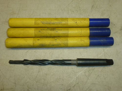 Nos! lot of (3) morse counterbore step drill bits, 1/2&#034; x .332&#034;, 2mt shank for sale