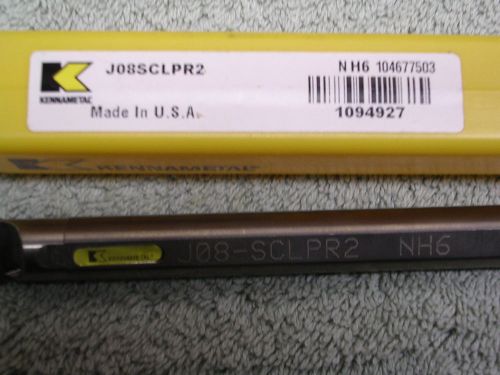 Kennametal J08-SCLPR2 NH6 carbide boring bar .500 dia. + inserts CNC lathe