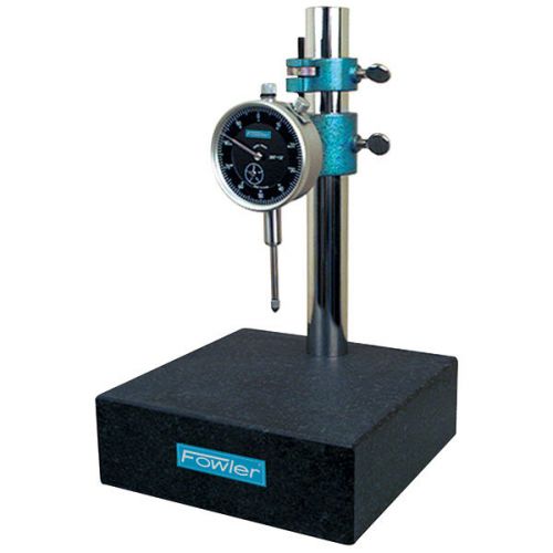 Fowler 52-580-109 granite gage stand with dial indicator - height: 8&#034;, graduati for sale
