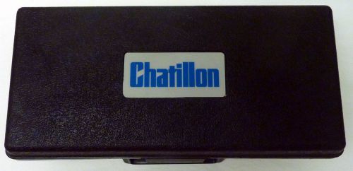CHATILLON DPP-10 PUSH/PULL FORCE METER GAUGE 10 X .10 LBS W/ ATTACHMENTS CASE