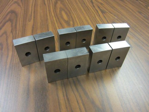 1-2-3 inch precision block pair,1-hole,0.0002&#034;,5 pairs per order, #701-1-O-new