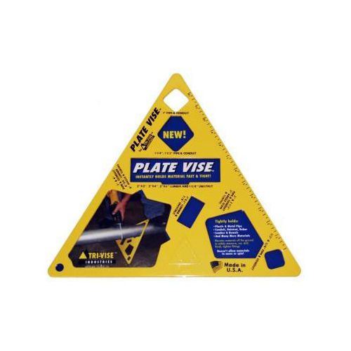 Tri-vise industries pvl001 4-inch steel plate vise for cutting - yellow for sale